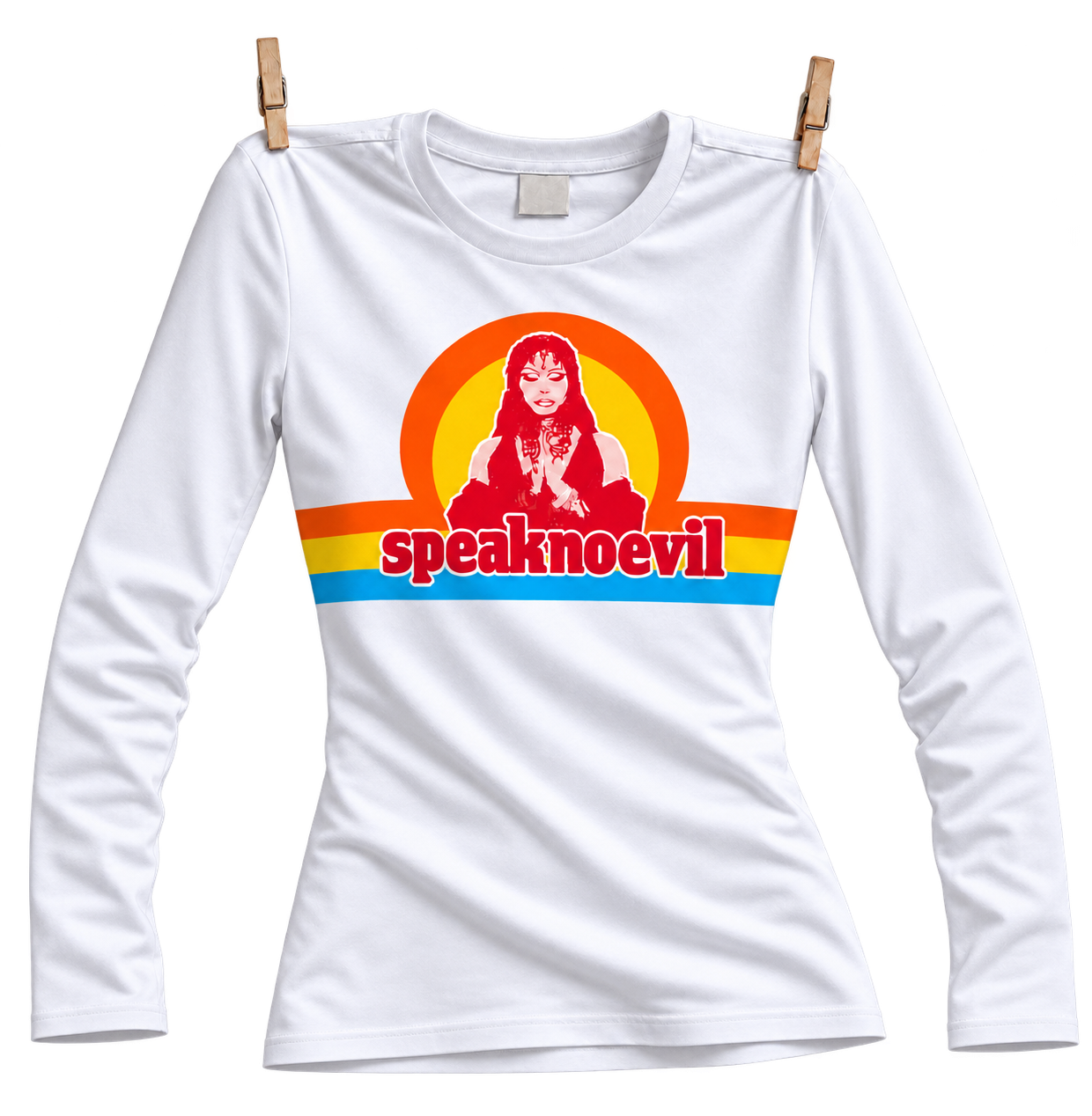 White SPEAK NO EVIL longsleeve